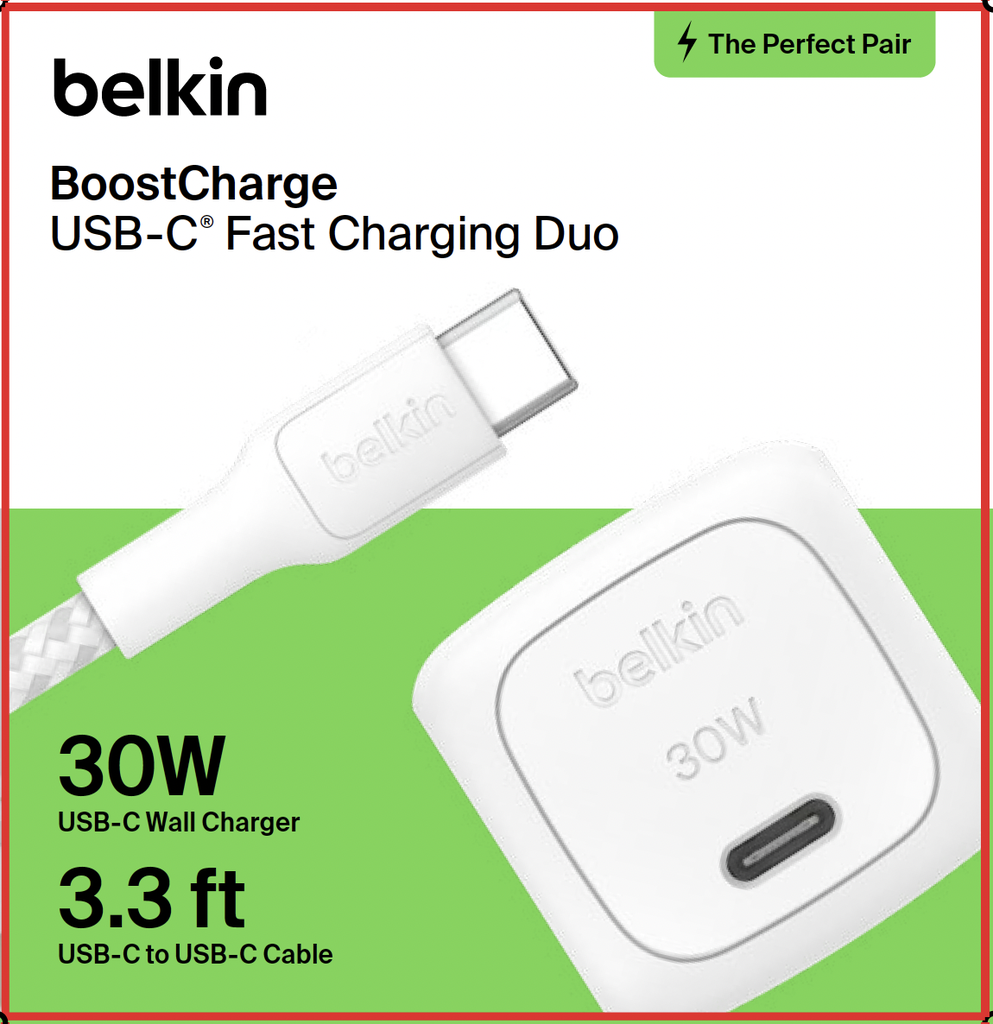 Belkin BoostCharge USB-C Fast Charging Duo