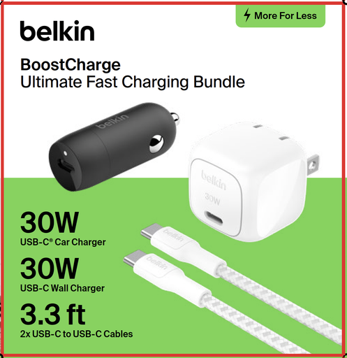 [BU043-BW-TL] Belkin BoostCharge Ultimate Fast Charging Bundle