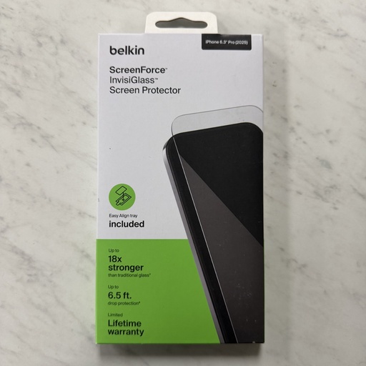 [OVA217-TL] Belkin INVISIGLASS Screen Protector iPhone 17 Pro